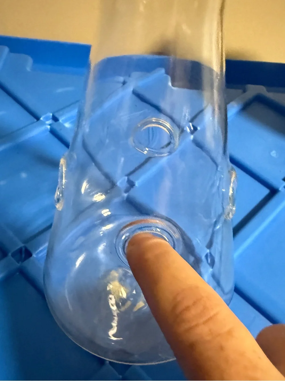 GLASS vase with holes